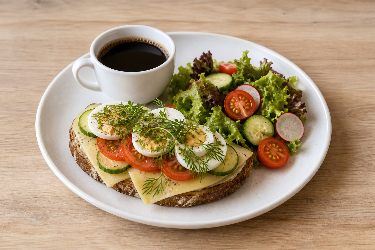Nordic cafe plate P04 — Sweden dish