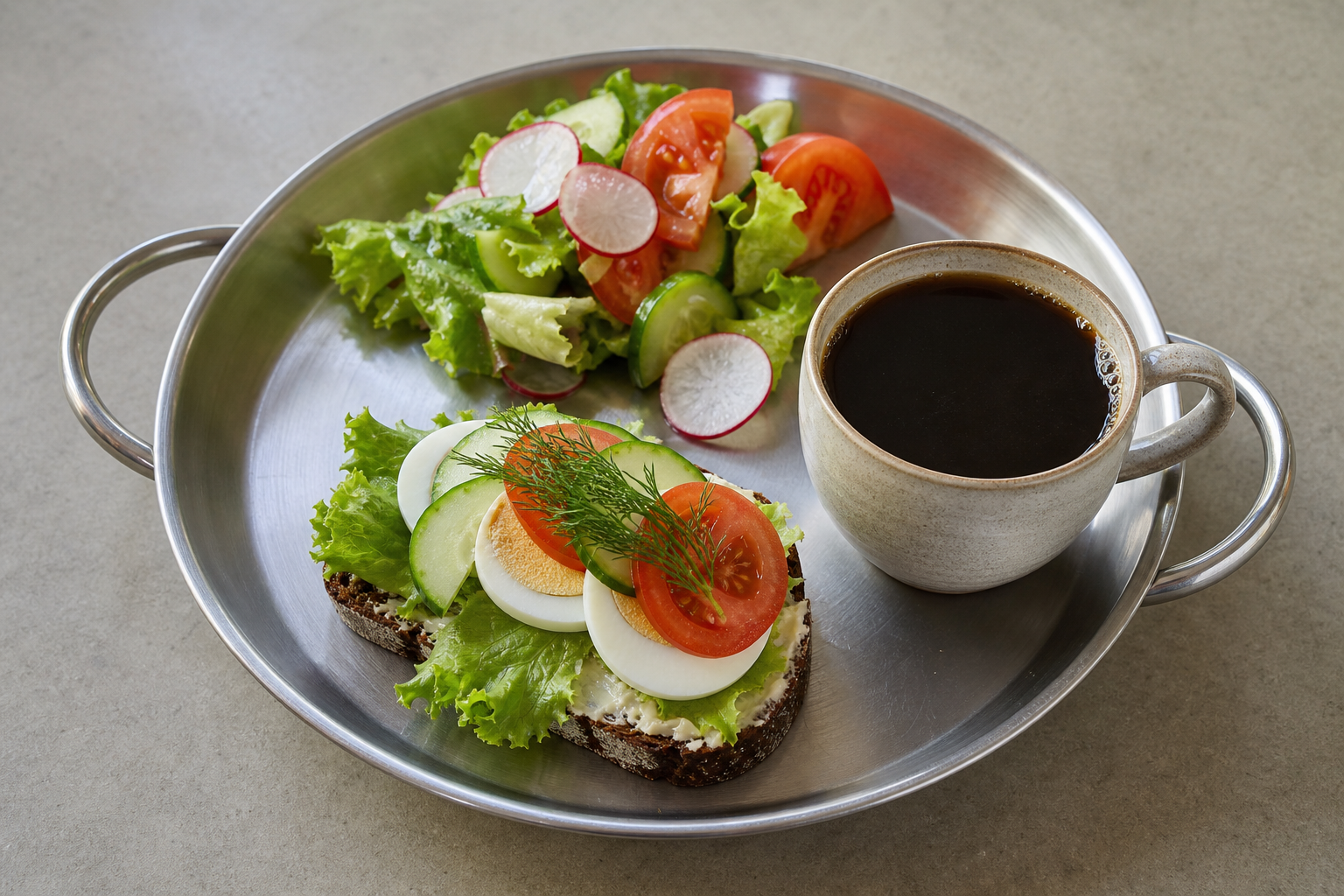 Nordic cafe plate P05 — Sweden dish