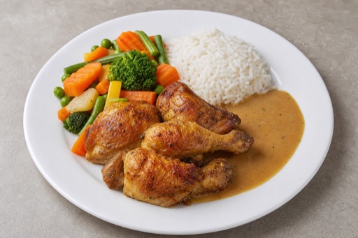 SE Roast chicken meal western P01 — Sweden dish