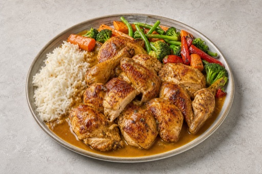 SE Roast chicken meal western P10 — Sweden dish