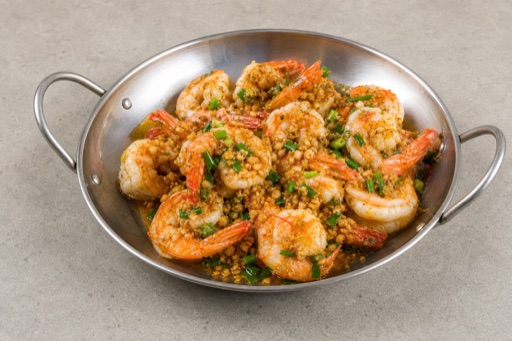 Photorealistic SG Garlic butter shrimp seafood P05 food image by VDAMO