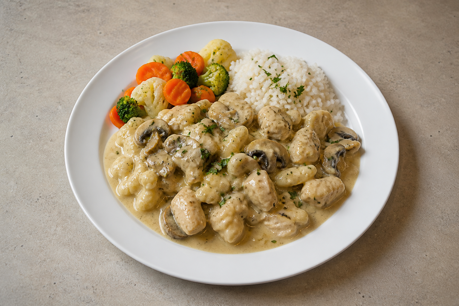 SK Creamy mushroom dumplings eastern-european P01 — Slovakia dish