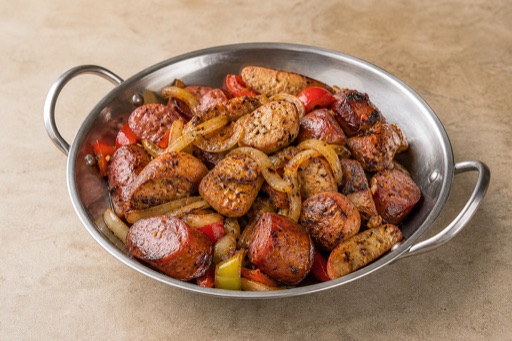 Photorealistic SK Grilled sausage meal eastern-european P05 food image by VDAMO