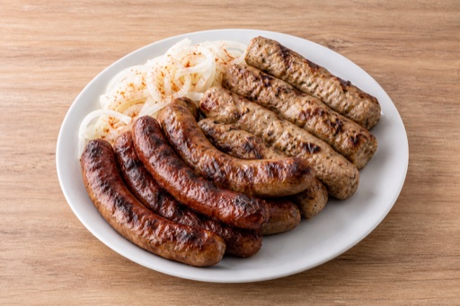 Photorealistic SK Grilled sausage meal eastern-european P09 food image by VDAMO