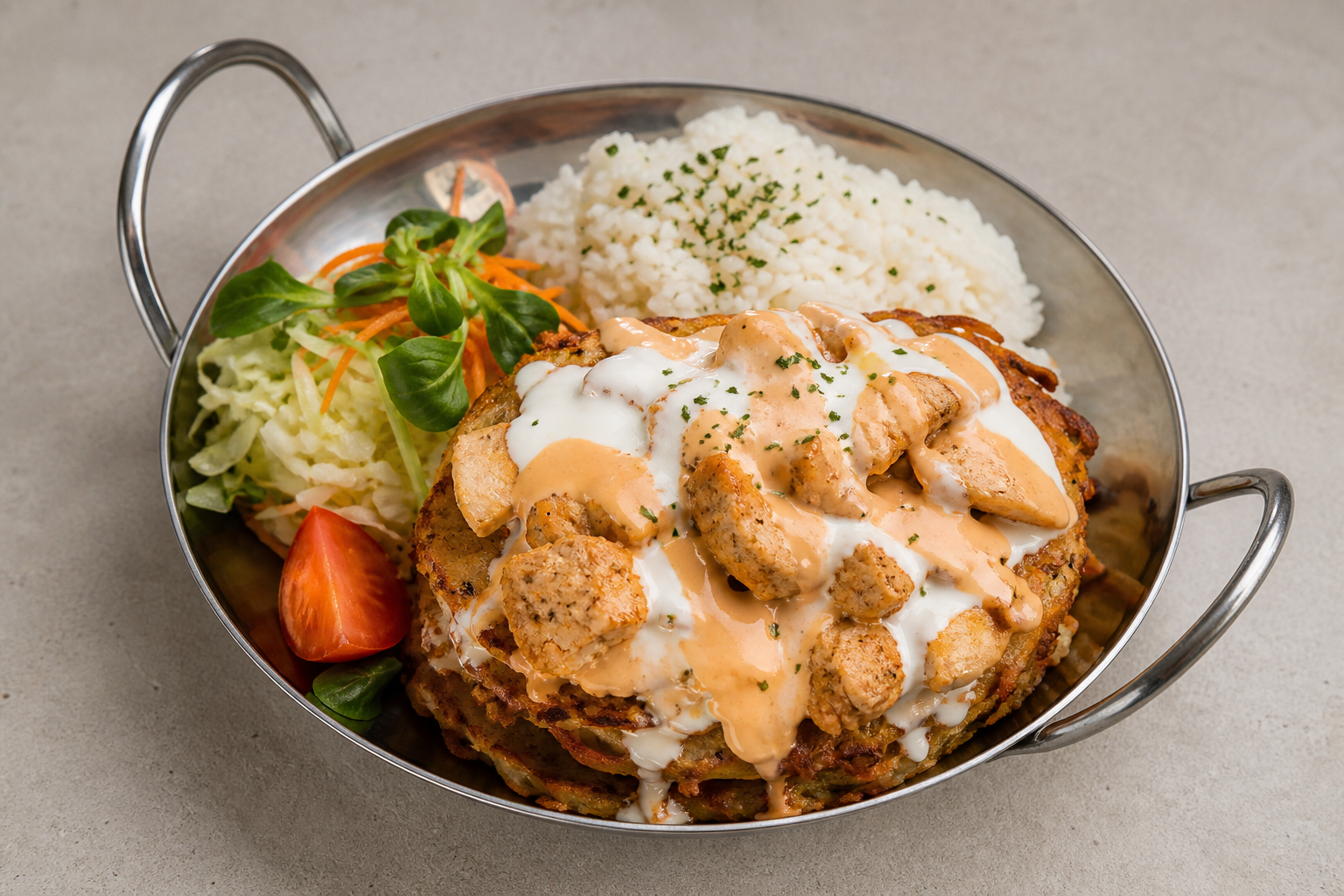 Photorealistic SK Potato pancake stack eastern-european P05 food image by VDAMO