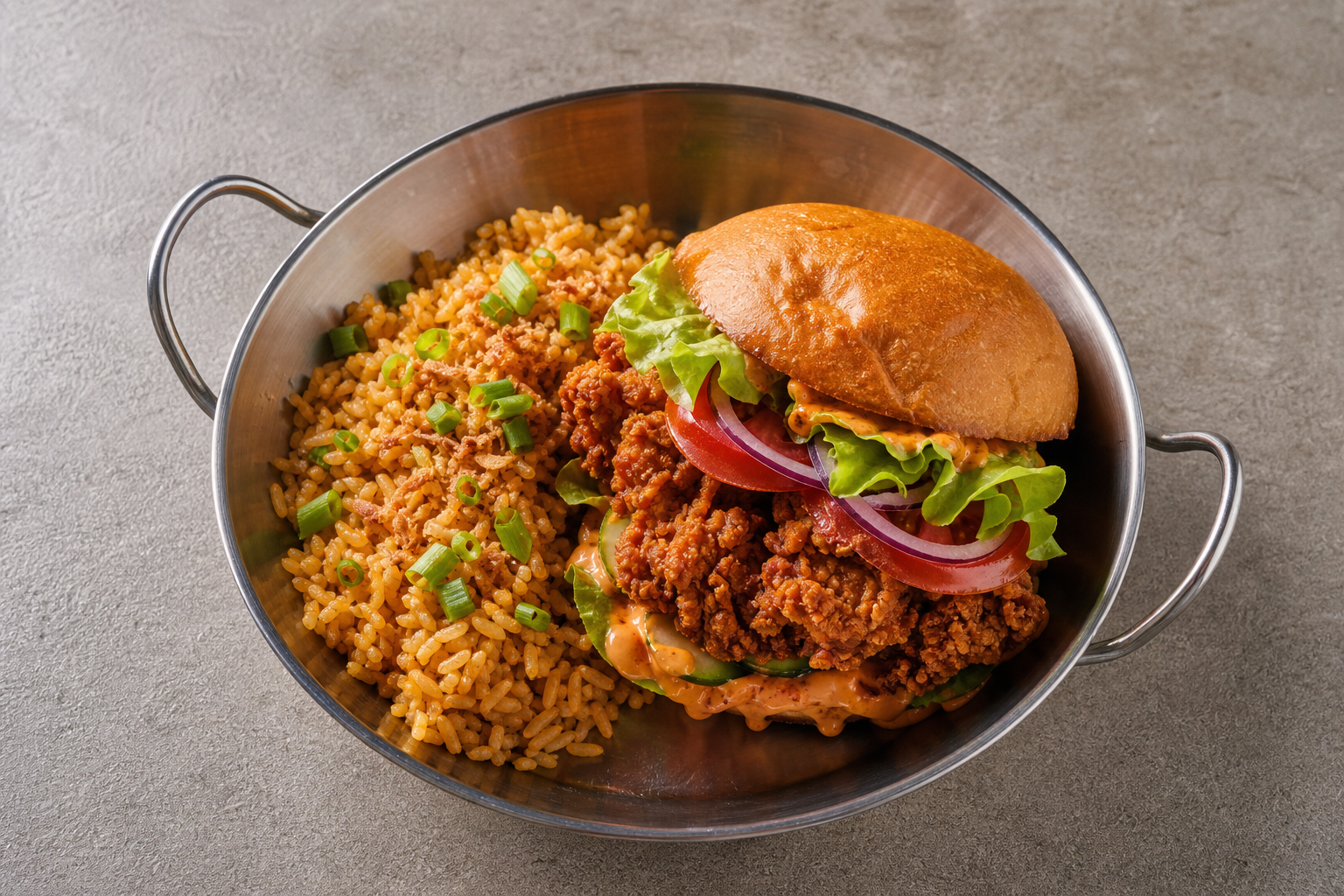 SK Spicy chicken sandwich fast-food P05 — Slovakia dish