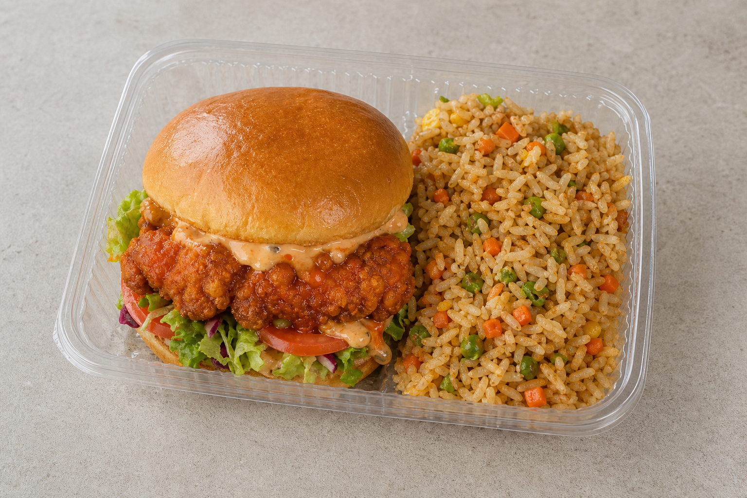 SK Spicy chicken sandwich fast-food P07 — Slovakia dish