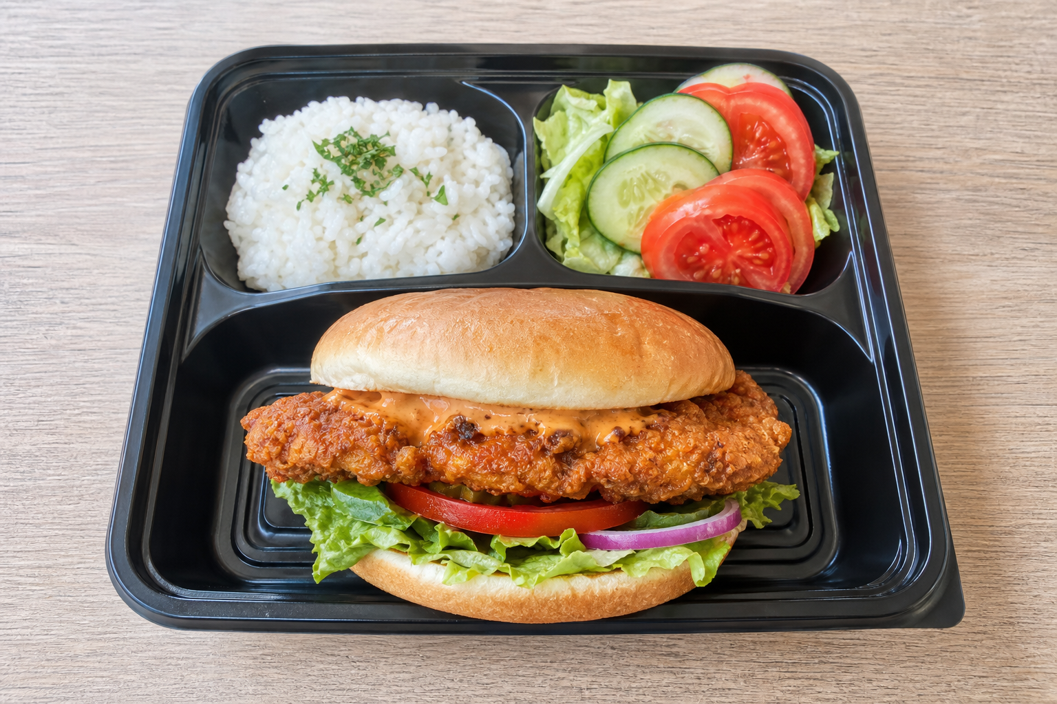 SK Spicy chicken sandwich fast-food P08 — Slovakia dish