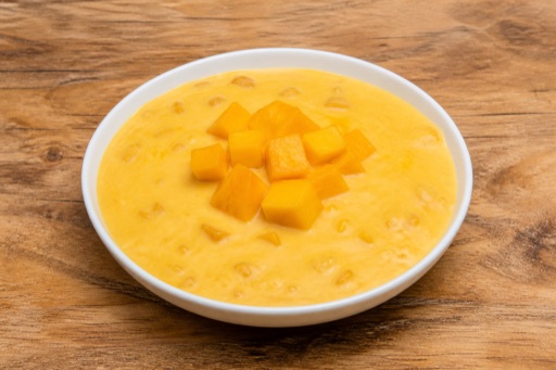 Photorealistic SV Mango pudding cup dessert P09 food image by VDAMO