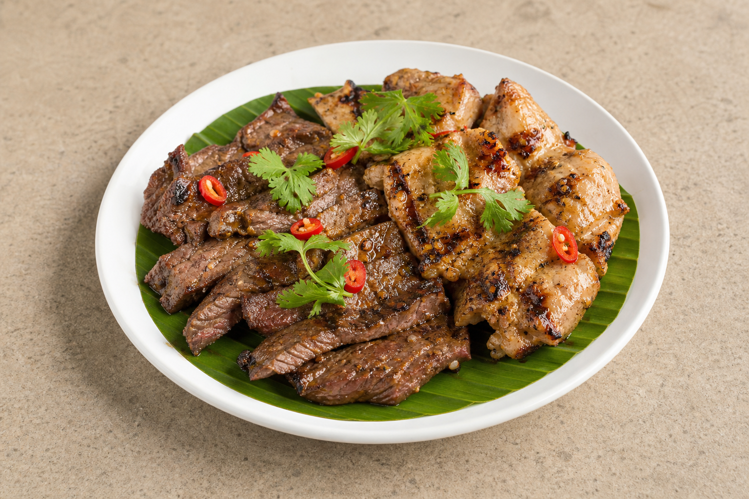 TH Mixed barbecue platter barbecue P09 — Thailand dish
