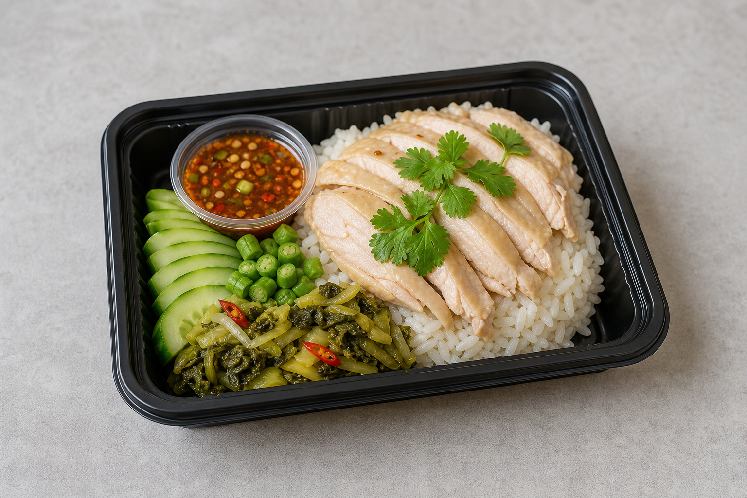 TH Signature rice plate milk-tea P06 — Thailand dish