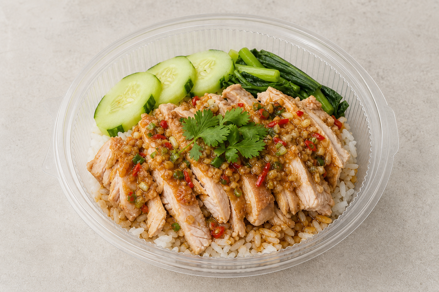 TH Signature rice plate milk-tea P07 — Thailand dish