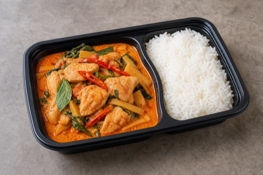 Photorealistic Thai red curry chicken P08 food image by VDAMO