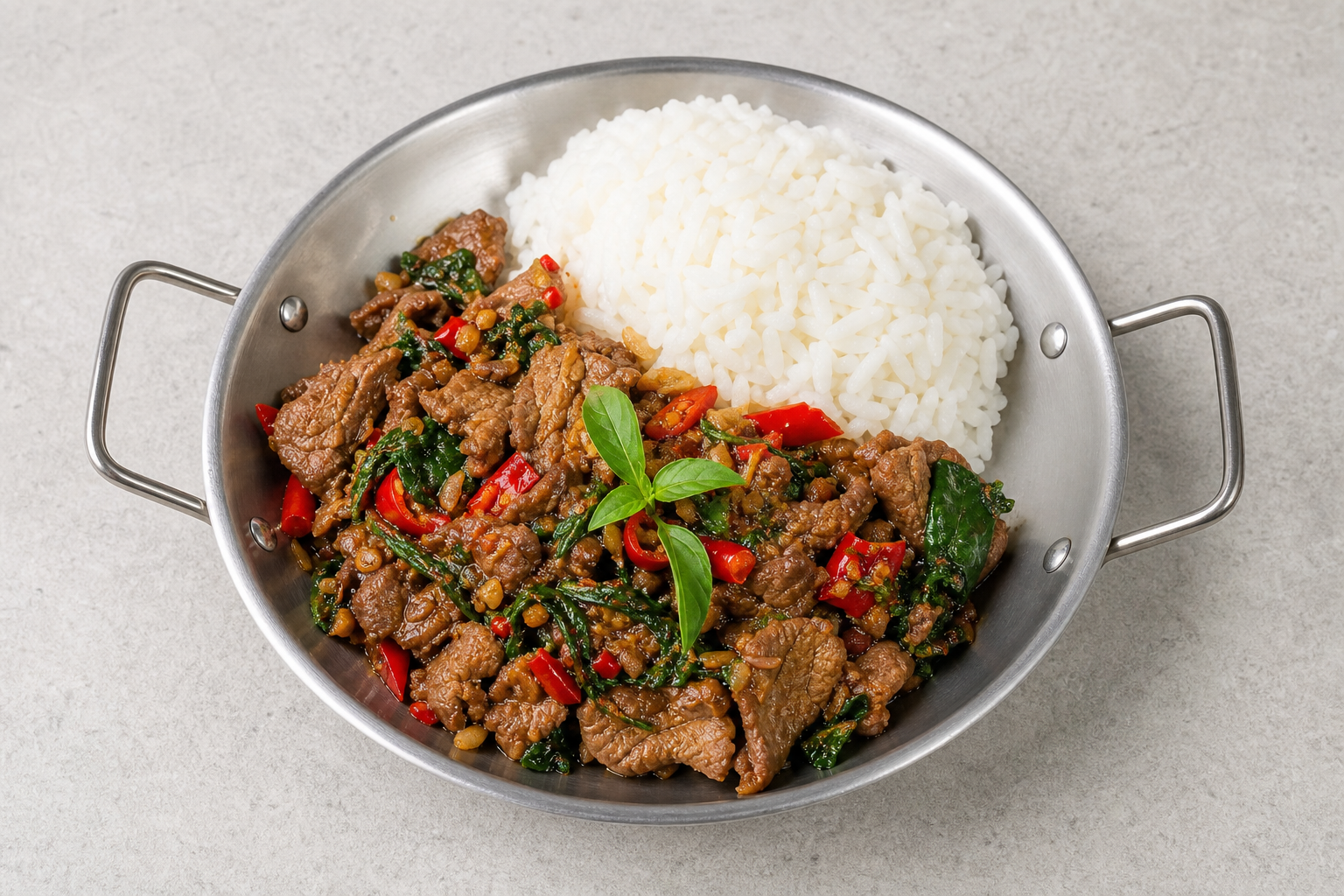 Photorealistic Pad krapow beef P05 food image by VDAMO