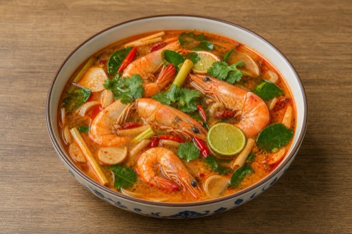 Photorealistic Tom yum goong P10 food image by VDAMO