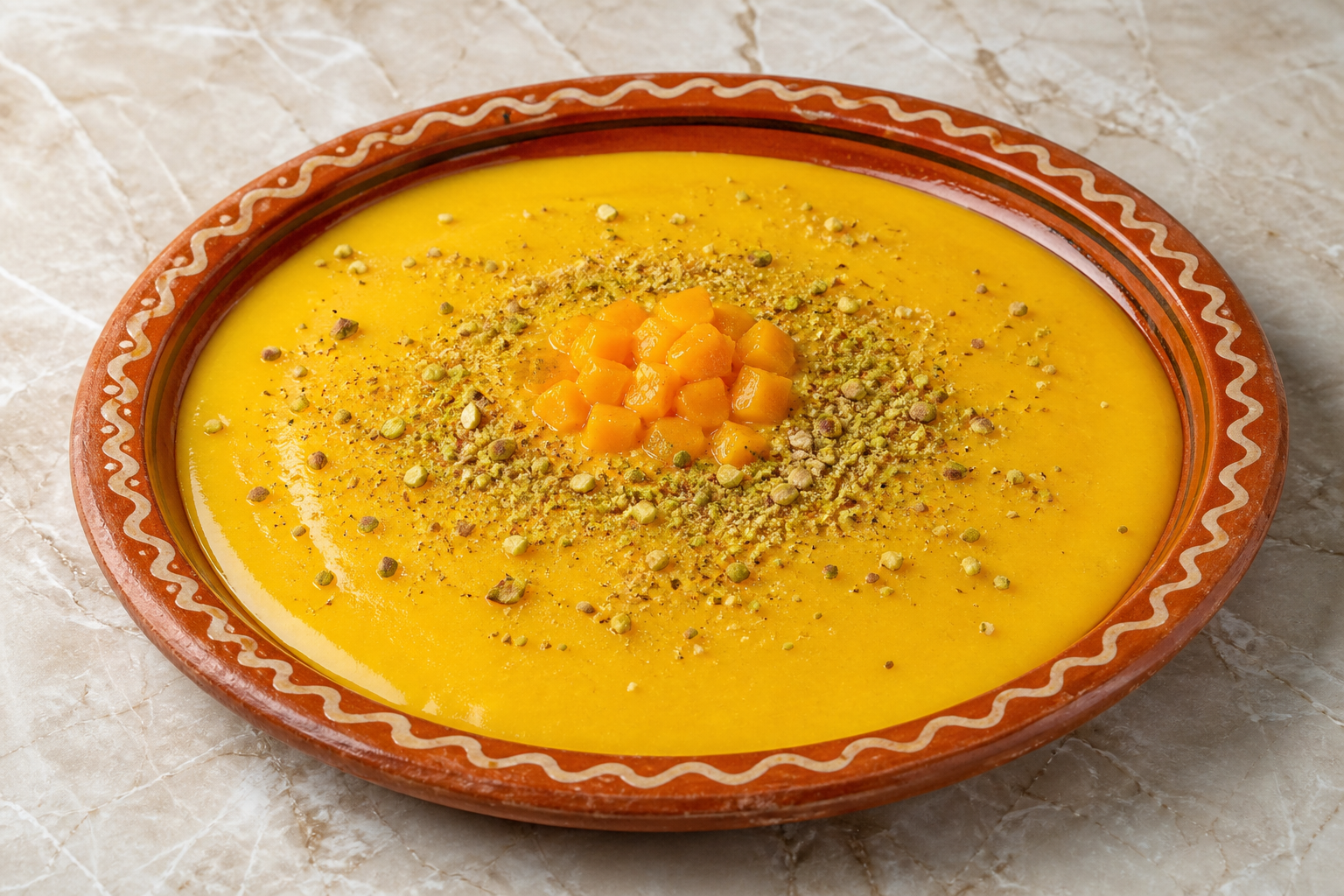 Photorealistic TN Mango pudding cup dessert P10 food image by VDAMO