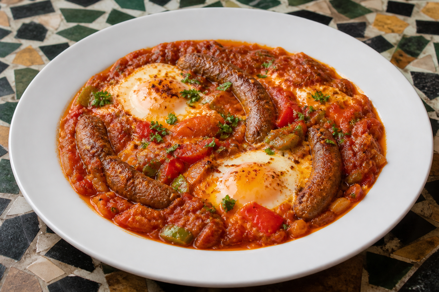 Photorealistic Ojja merguez food image by VDAMO