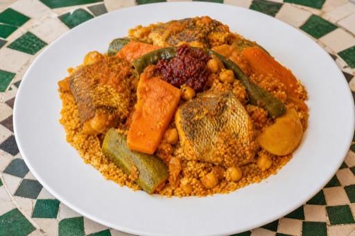 Tunisian fish couscous food image by VDAMO