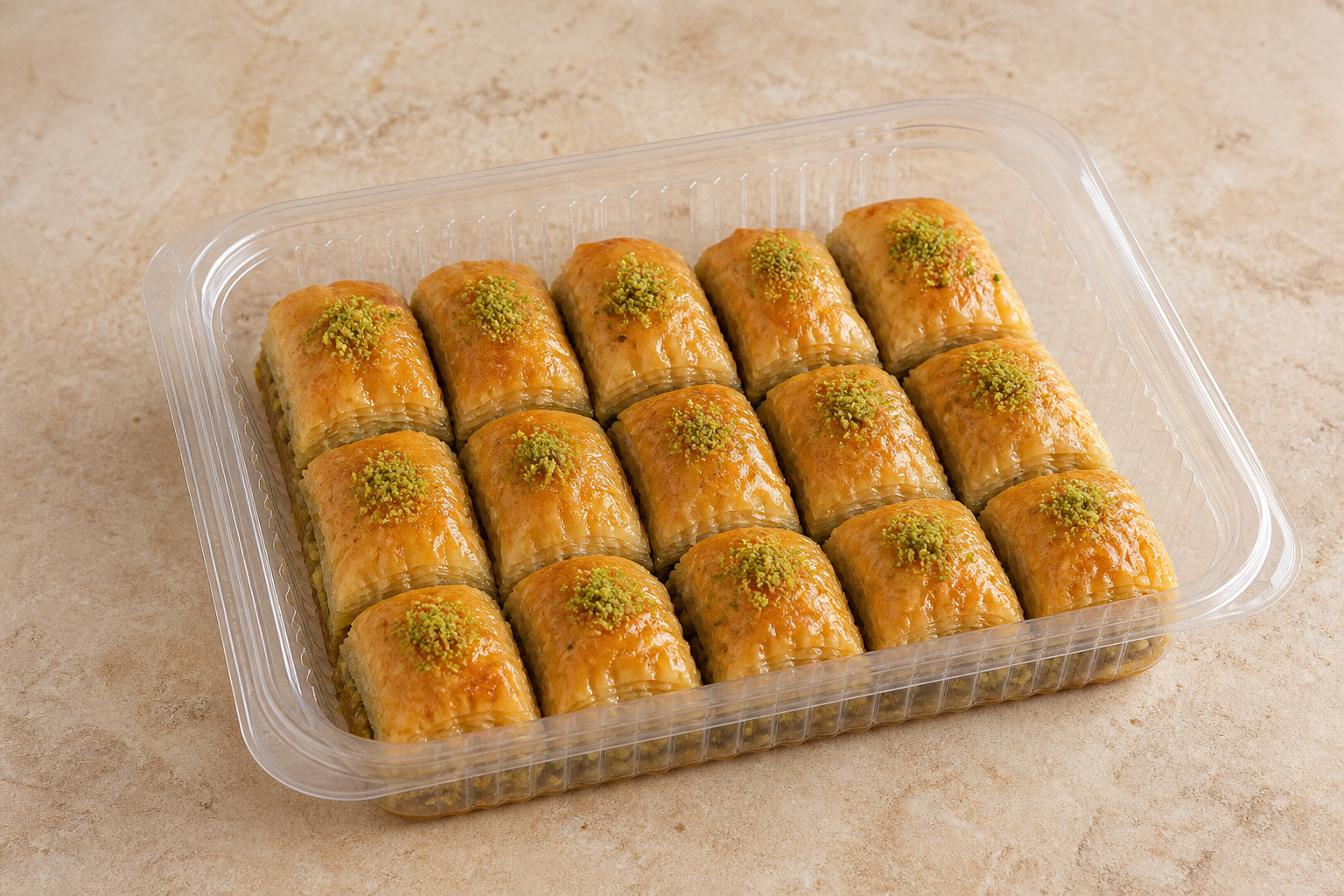 Photorealistic TR Baklava dessert box middle-eastern P07 food image by VDAMO