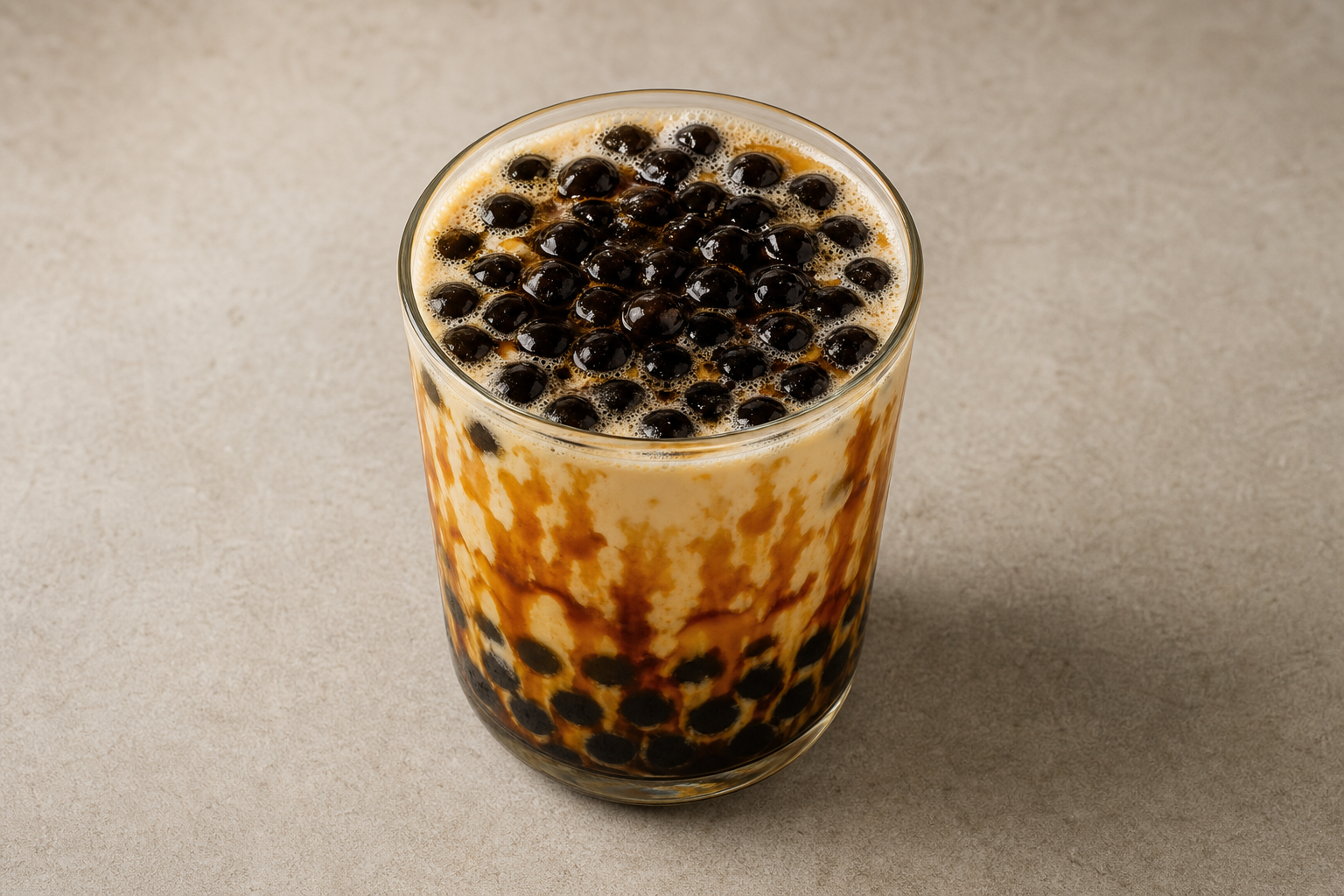 Photorealistic Brown sugar bubble tea P10 food image by VDAMO