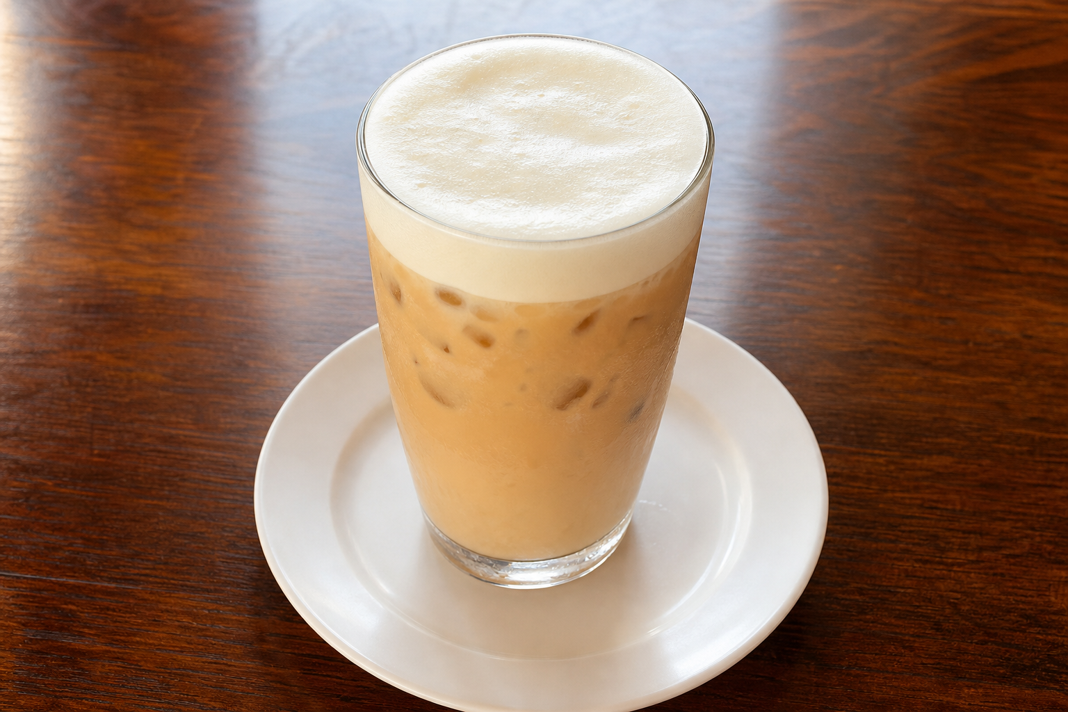 Cheese foam milk tea