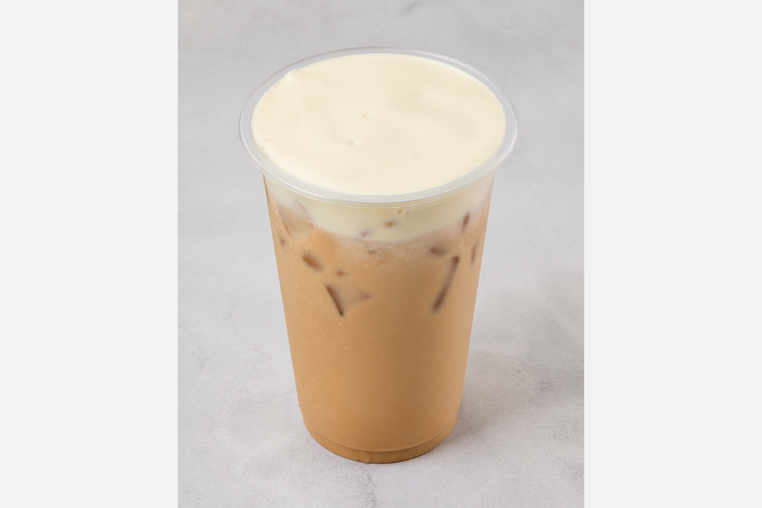 Photorealistic Cheese foam milk tea P06 food image by VDAMO