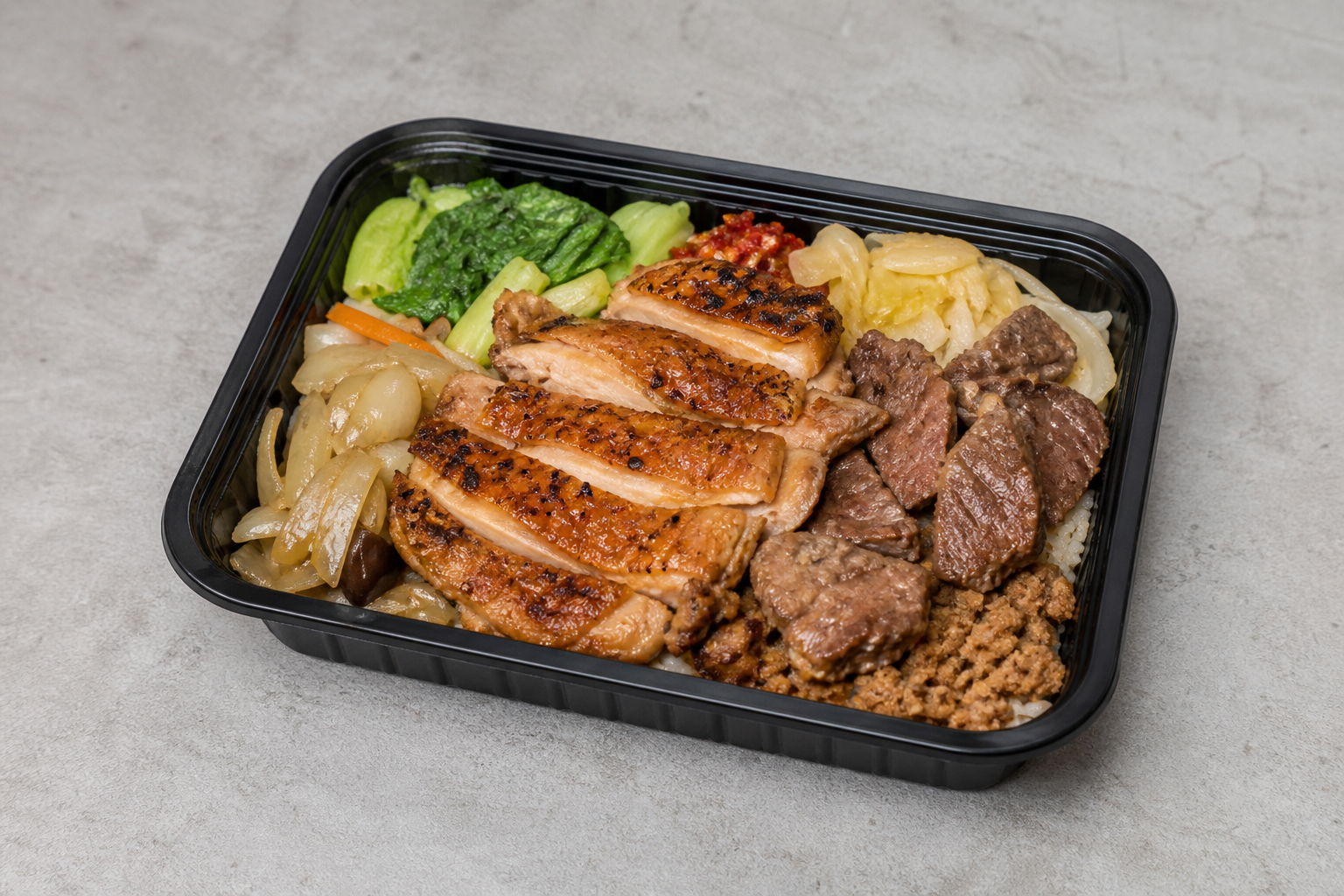 TW Grilled chicken meal milk-tea P06 — Taiwan dish