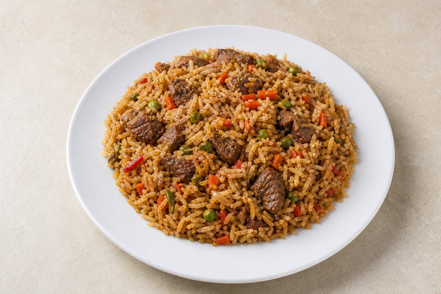 TZ Spiced rice and beef african P01 — Tanzania dish