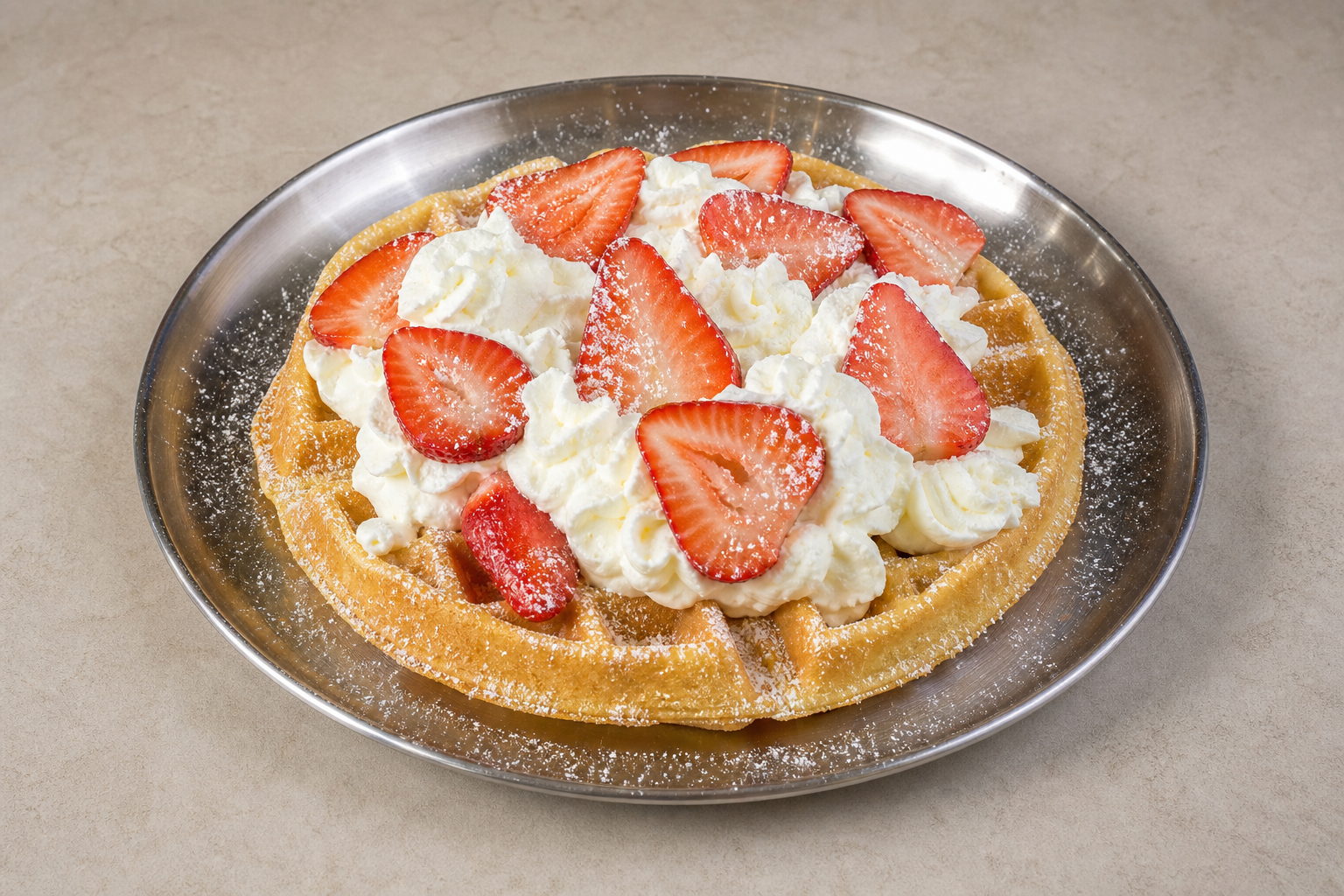UA Strawberry cream waffle dessert P05 — Ukraine dish