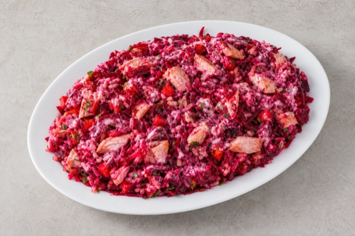 UA Beet salad plate eastern-european P03 — Ukraine dish
