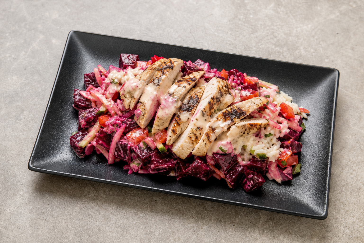 UA Beet salad plate eastern-european P02 — Ukraine dish
