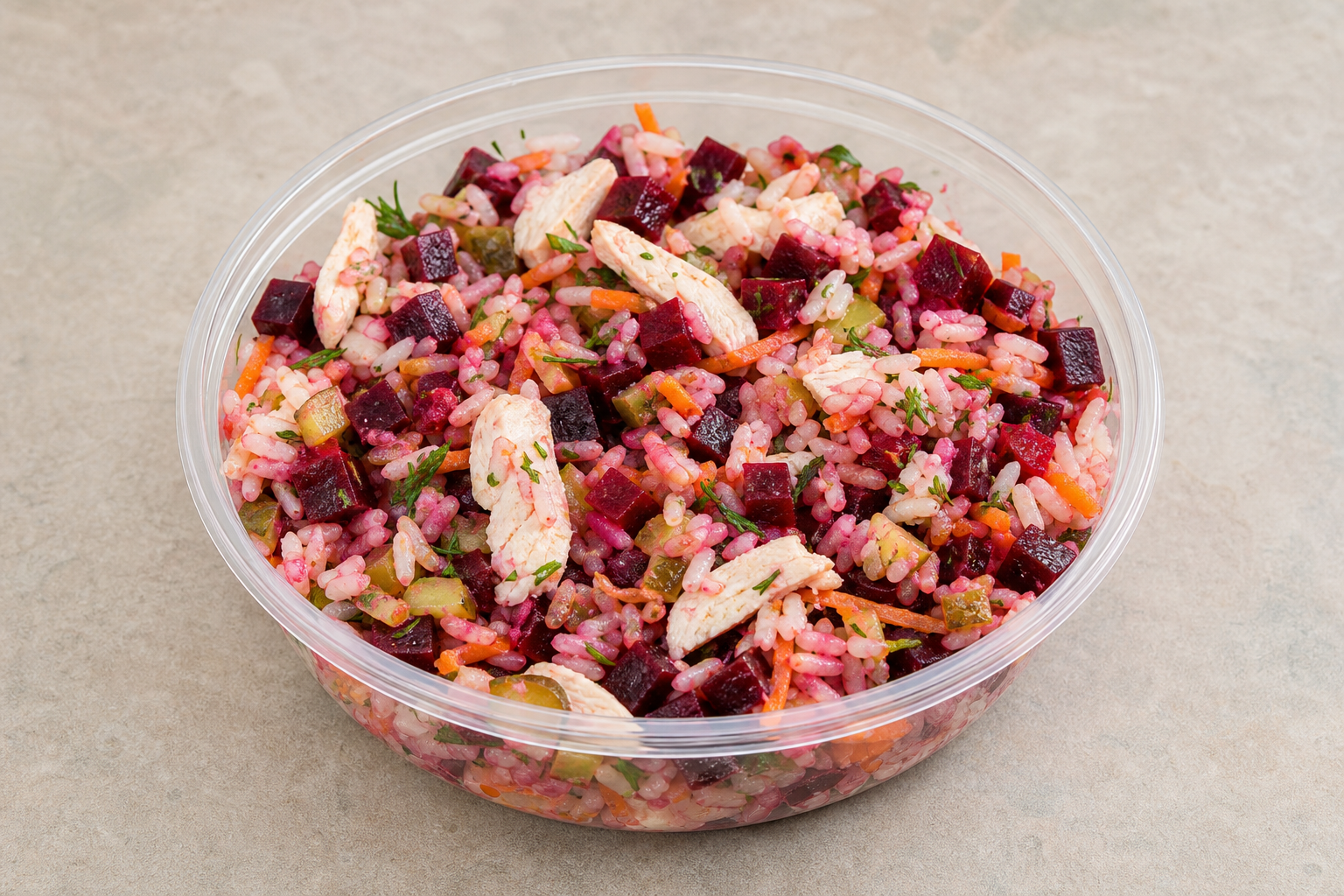 UA Beet salad plate eastern-european P07 — Ukraine dish