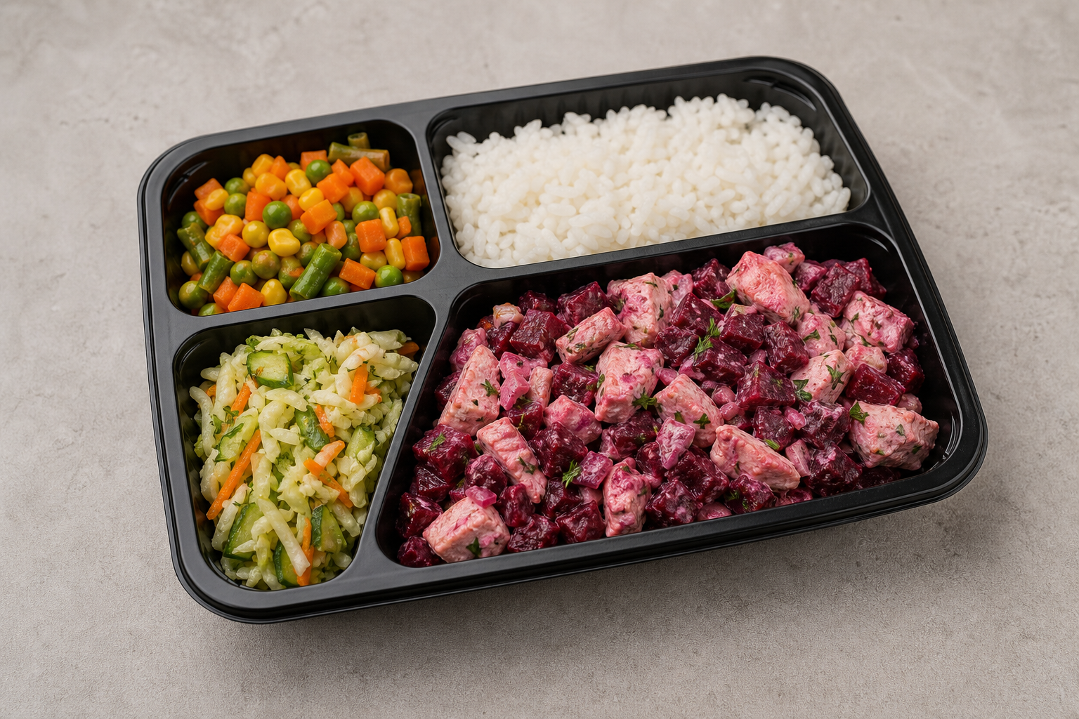 UA Beet salad plate eastern-european P08 — Ukraine dish