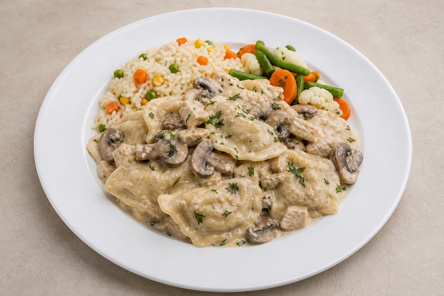 UA Creamy mushroom dumplings eastern-european P01 — Ukraine dish
