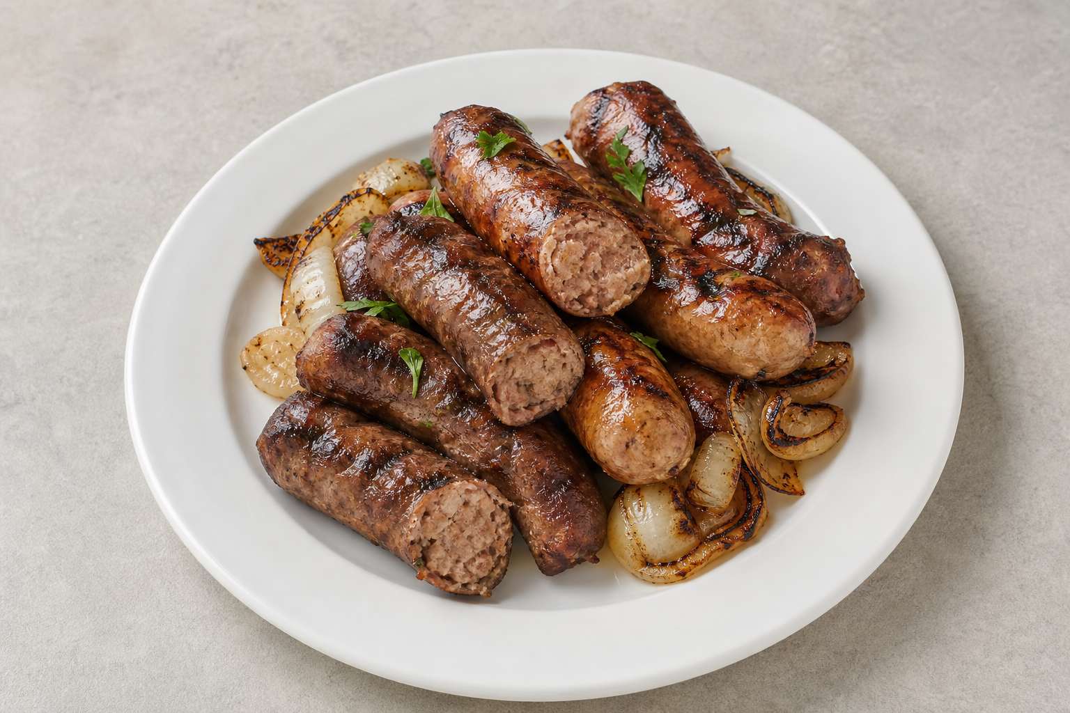 UA Grilled sausage meal eastern-european P01 — Ukraine dish