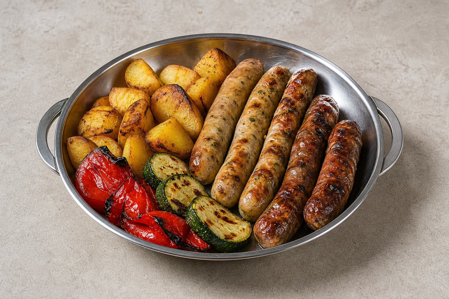UA Grilled sausage meal eastern-european P05 — Ukraine dish