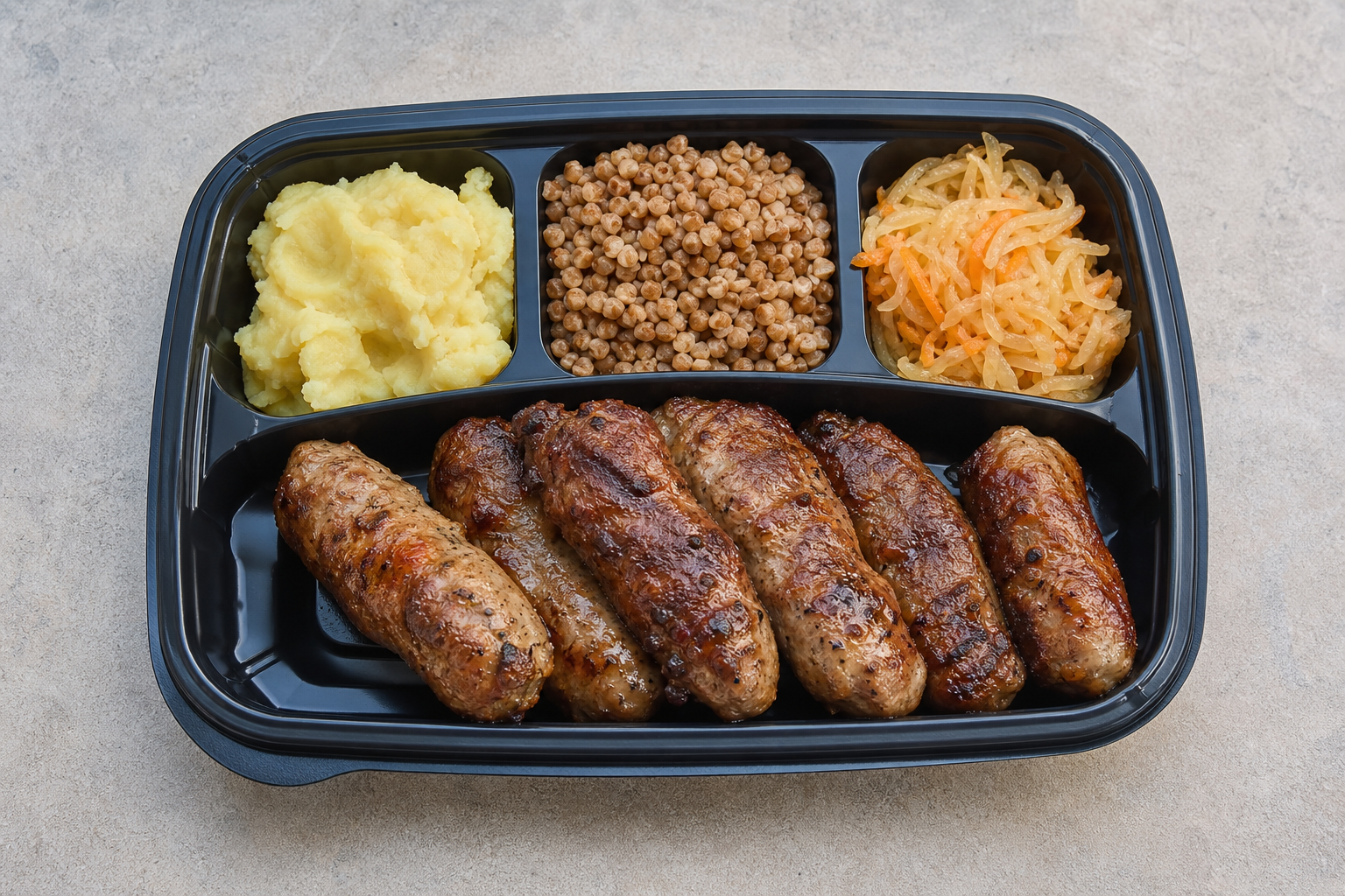 Photorealistic UA Grilled sausage meal eastern-european P08 food image by VDAMO