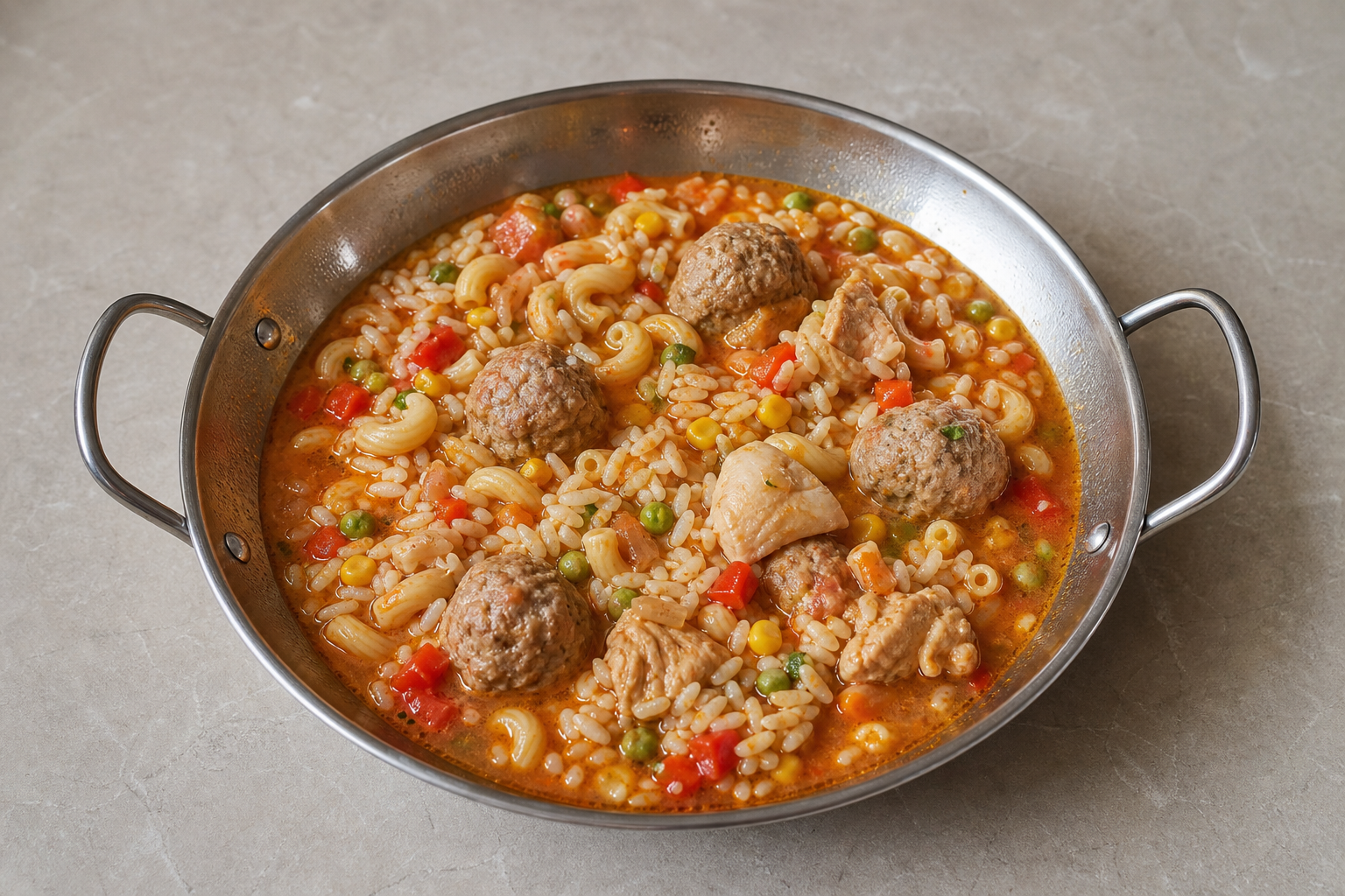 UA Meatball pasta western P05 — Ukraine dish