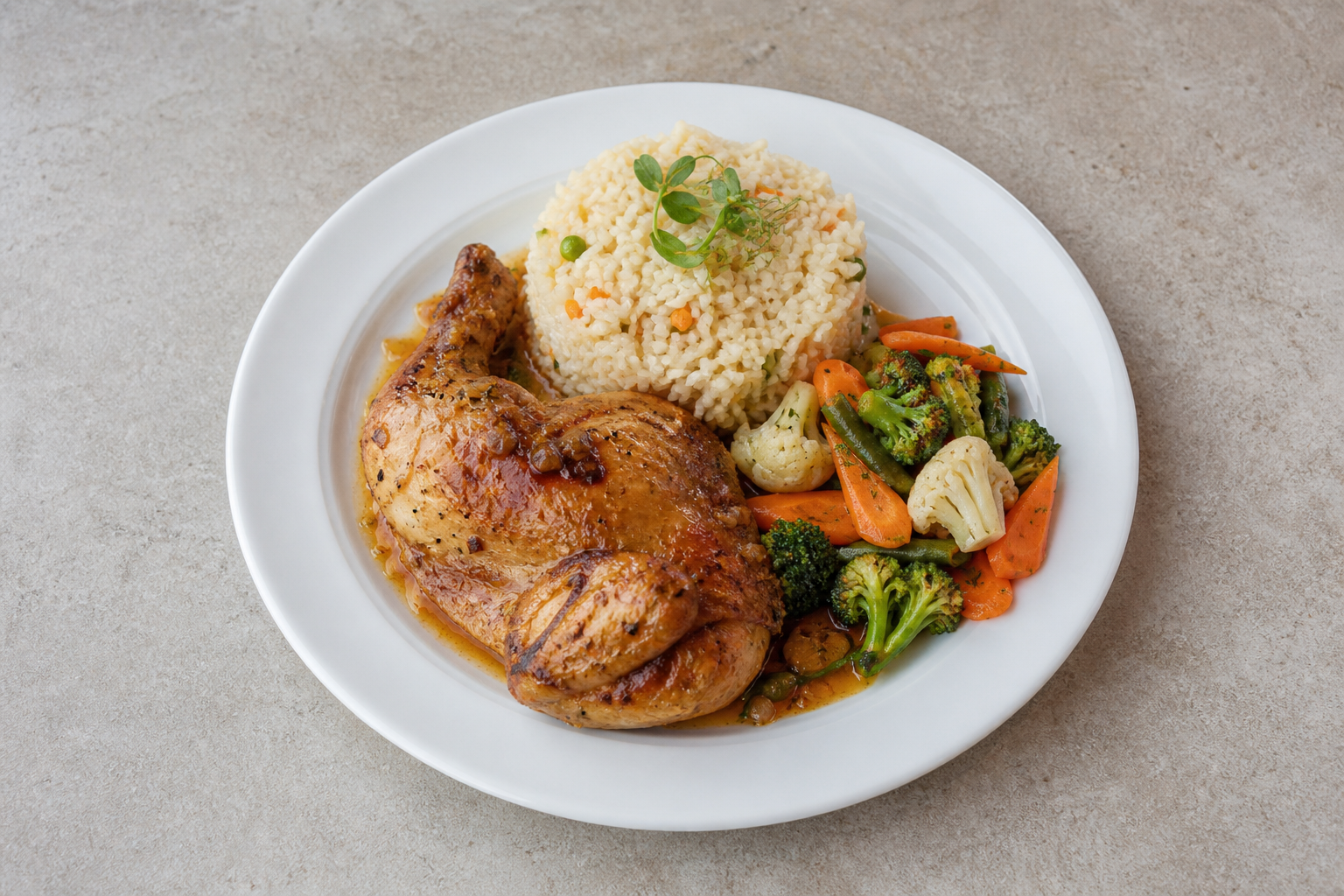 UA Roast chicken meal western P01 — Ukraine dish
