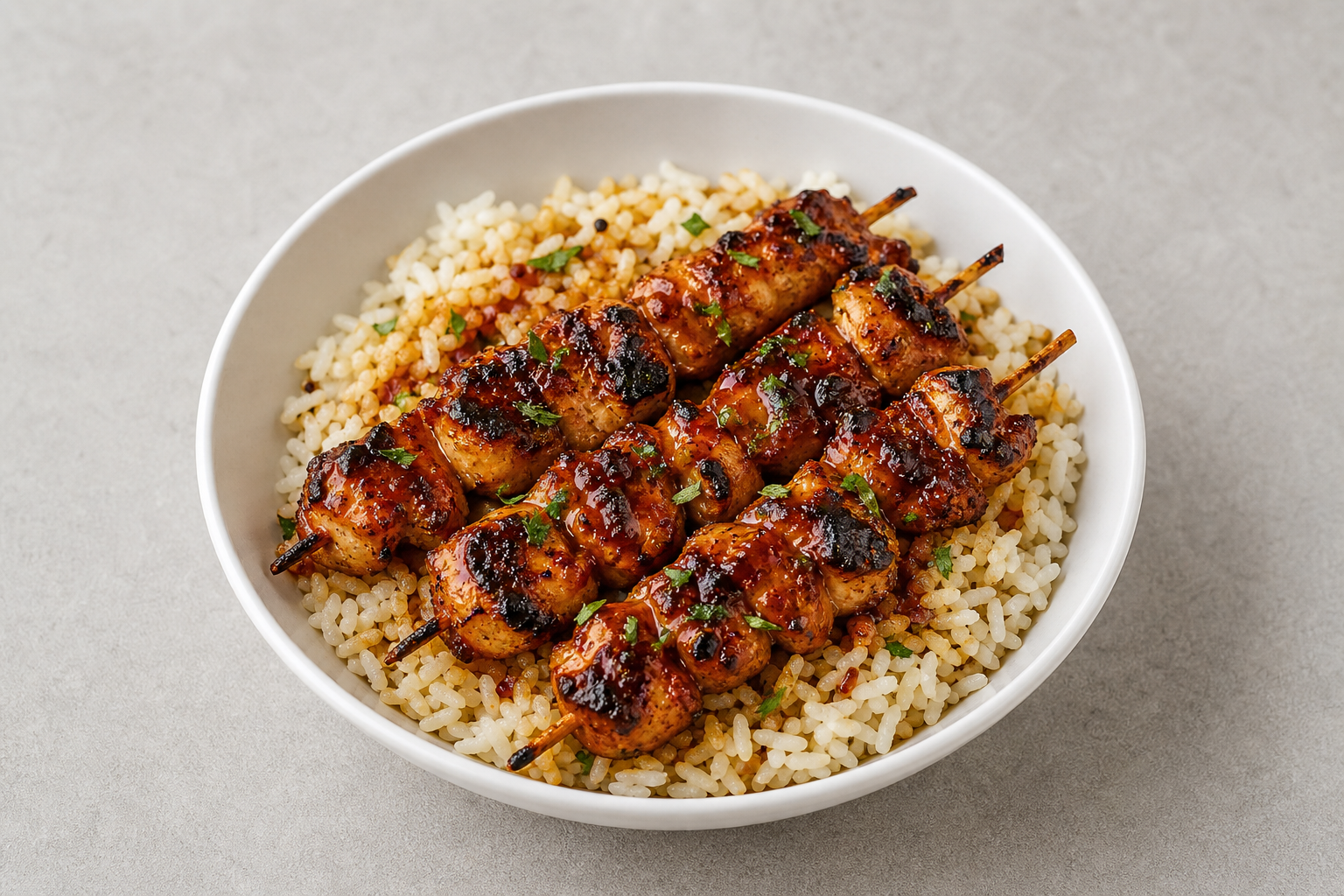 US House grilled chicken skewers barbecue P04 — United States dish
