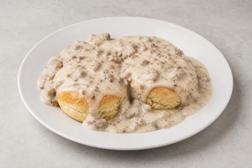 Photorealistic Biscuits and gravy P05 food image by VDAMO