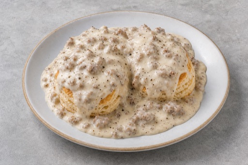 Photorealistic Biscuits and gravy P06 food image by VDAMO