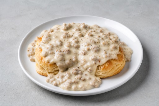 Photorealistic Biscuits and gravy P09 food image by VDAMO