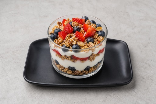 Photorealistic Granola parfait P02 food image by VDAMO