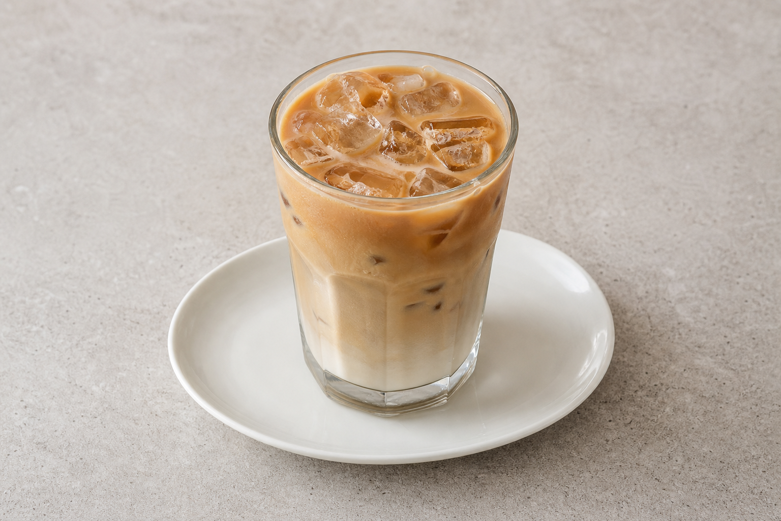 Photorealistic US Vanilla iced latte coffee P03 food image by VDAMO