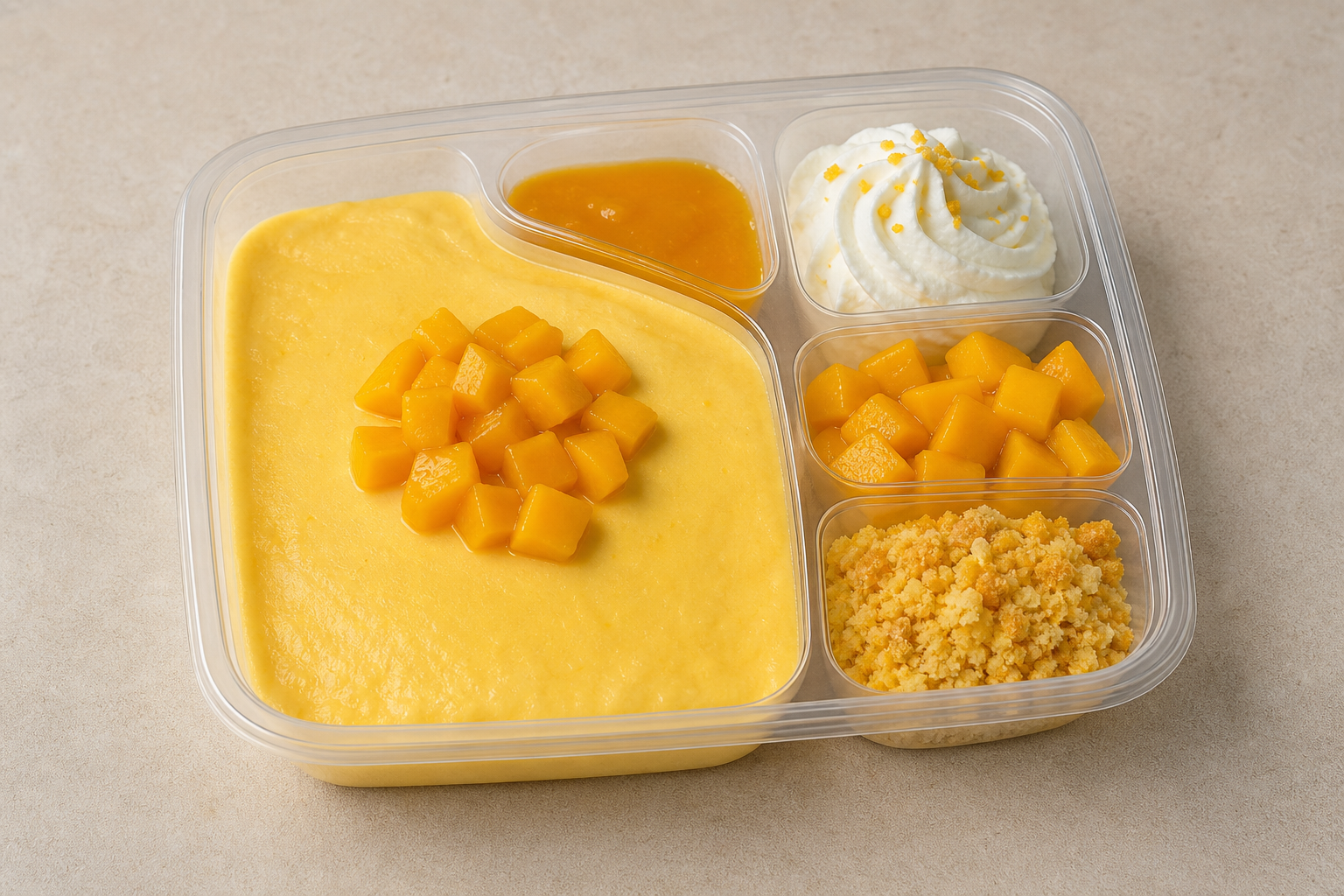 US Mango pudding cup dessert P08 — United States dish