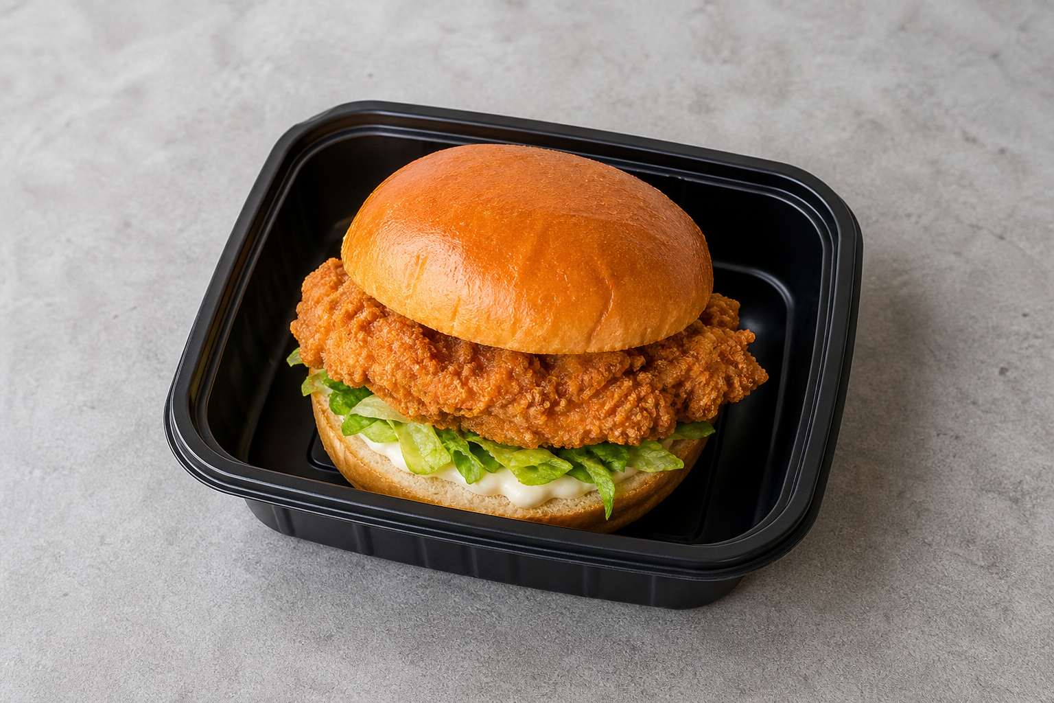 Photorealistic Crispy chicken burger P06 food image by VDAMO
