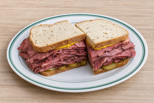 Photorealistic Pastrami sandwich P03 food image by VDAMO