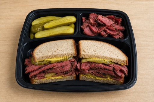 Photorealistic Pastrami sandwich P08 food image by VDAMO