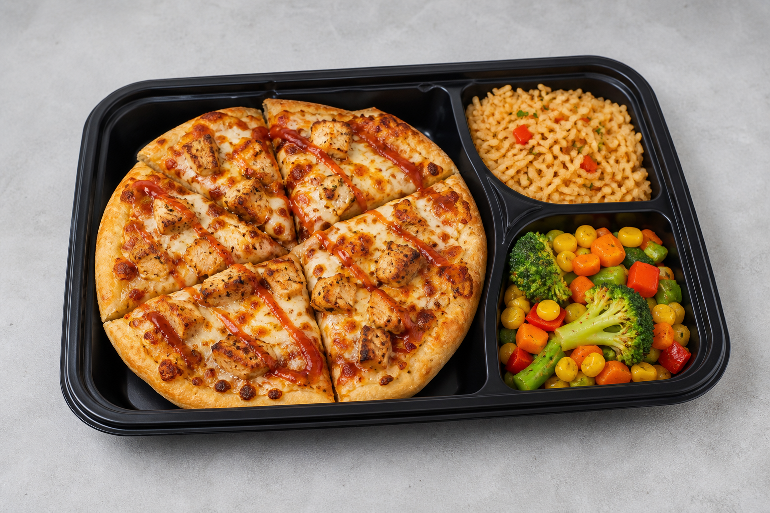 US Street food combo pizza P08 — United States dish